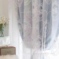 Exquisita pantalla de ventana de flores de poliéster tejido